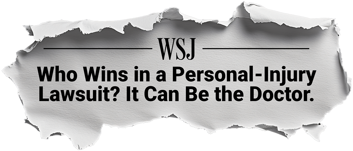 Wall Street Journal headline on lien doctors